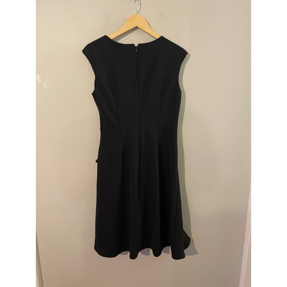DKNY Black Ruched Whimsygoth Ruffle Dark Romantic Fairy Dress - Picture 2 of 6